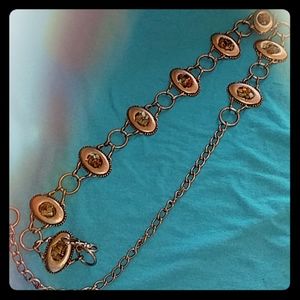 Boho chic conch belt